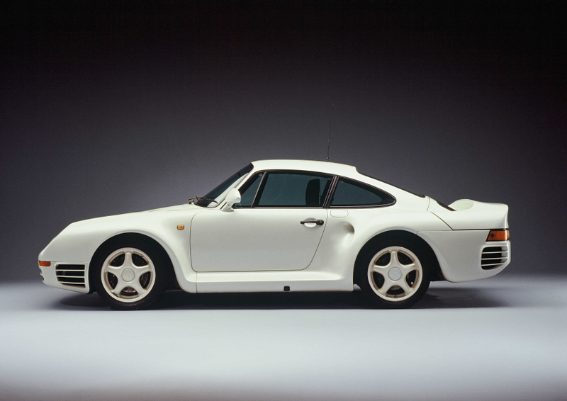 The 959 as it debuted in 1986.
